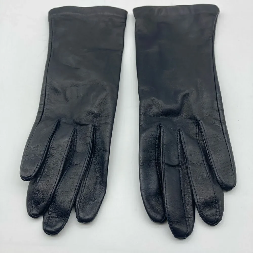 Grandoe Leather Gloves Size 7 Black Color Like New